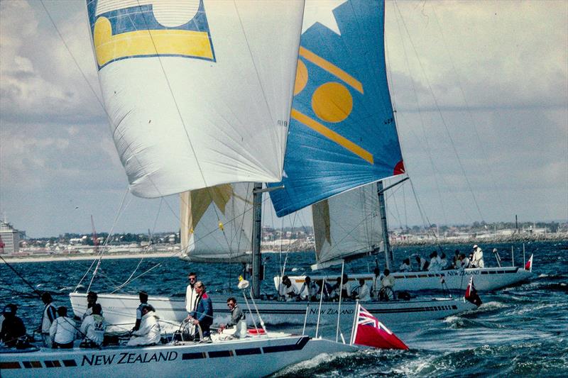 KZ- 5 , KZ-7 and KZ-3 - NZ Challenge - Fremantle  - 1986 - photo © NZ Challenge