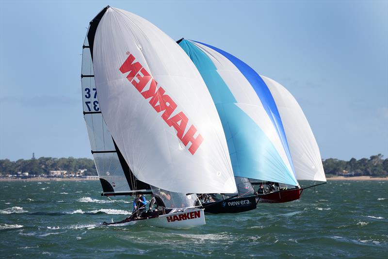 2025 Australian 13ft and 16ft Skiff Championships - Harken mixing it with the 16s - photo © Promocean Media