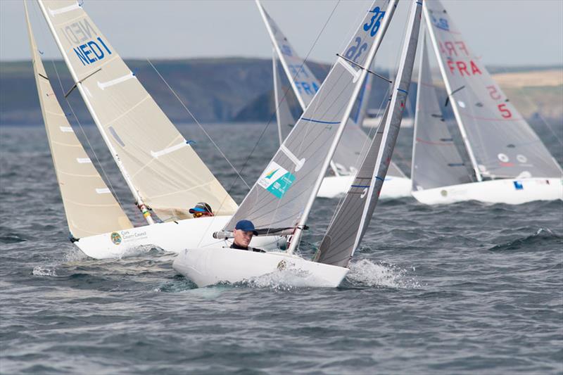 Matt Bugg of Australia sailing in the 2.4mR Class on day 2 of the Cork County Council IFDS Worlds 2013 - photo © Robert Bateman