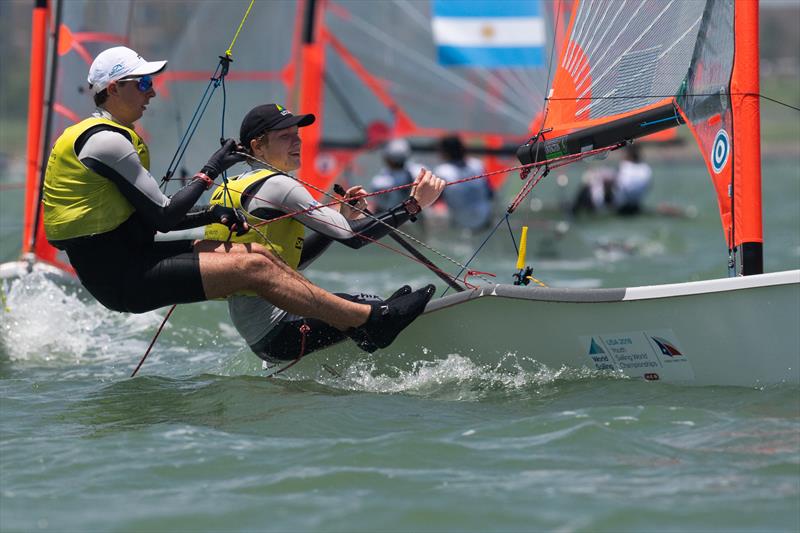 Mens 29er - Day 3 of the Youth Sailing World Championships in Corpus Christi, Texas - photo © Jen Edney / World Sailing