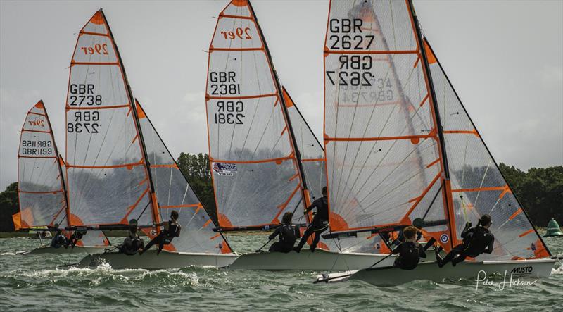 Chichester Harbour Race Week 2024 photo copyright Peter Hickson taken at Hayling Island Sailing Club and featuring the 29er class