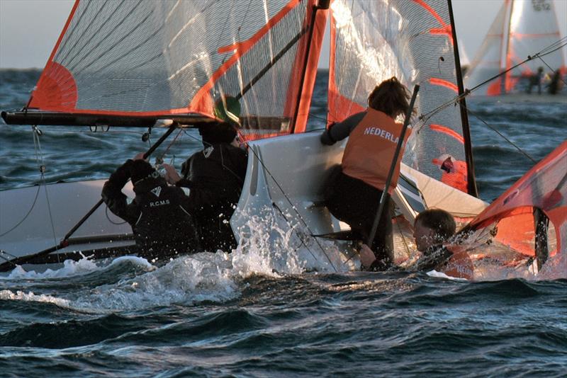 29er class on day 2 of the 2024 Palamós Christmas Race  photo copyright Alfred Farré taken at Club de Vela Palamos and featuring the 29er class