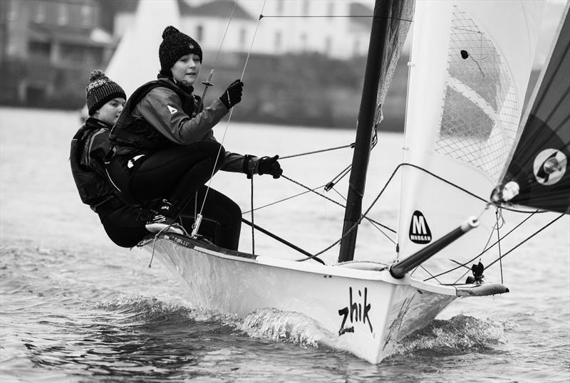 Frostbite Series at Neyland day 3 photo copyright Nigel Hutchings taken at Neyland Yacht Club and featuring the 29er class