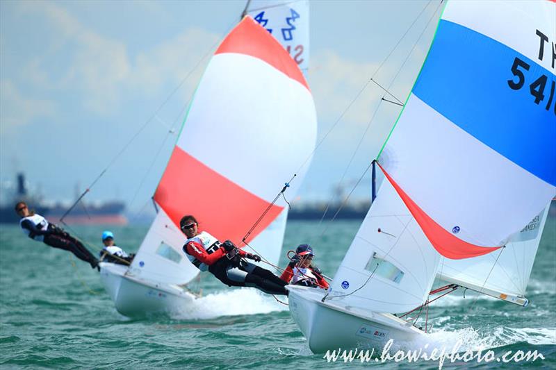 Southeast Asian Games day 6 photo copyright Howie Photogaphy / www.howiephoto.com taken at Singapore Sailing Federation and featuring the 420 class