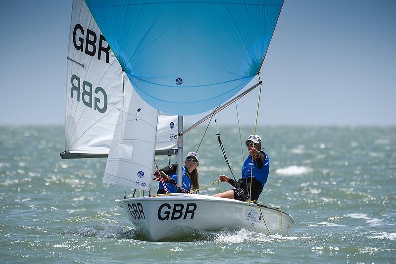 Womens 420 - Day 2 - World Youth Sailing Championships, Corpus Christi, Texas - photo © James Tomlinson / World Sailing