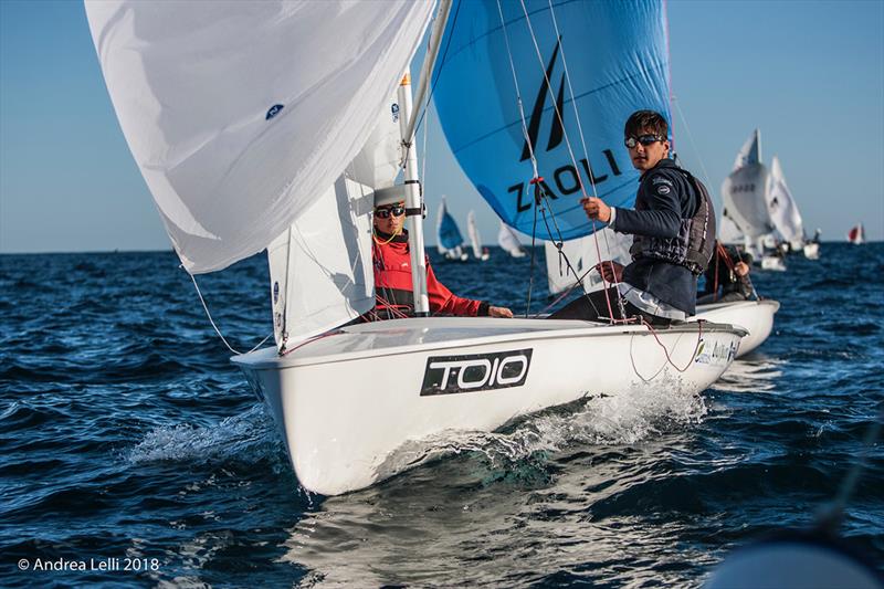 2018 Imperia Winter Regatta photo copyright Andrea Lelli taken at Yacht Club Imperia and featuring the 420 class