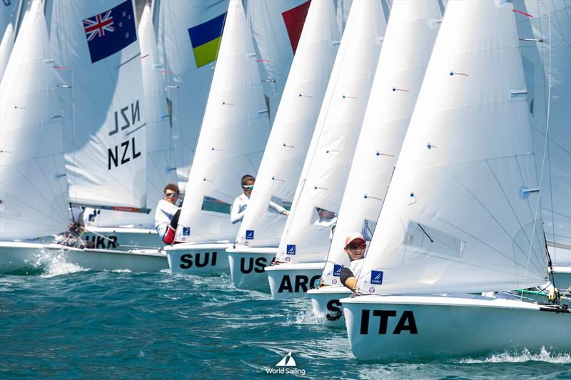 Day 1 - 2024 Youth World Championships - Lake Garda, Italay - July 15, 2024 photo copyright Tamborini Alessio taken at Vela Garda Trentino and featuring the 420 class