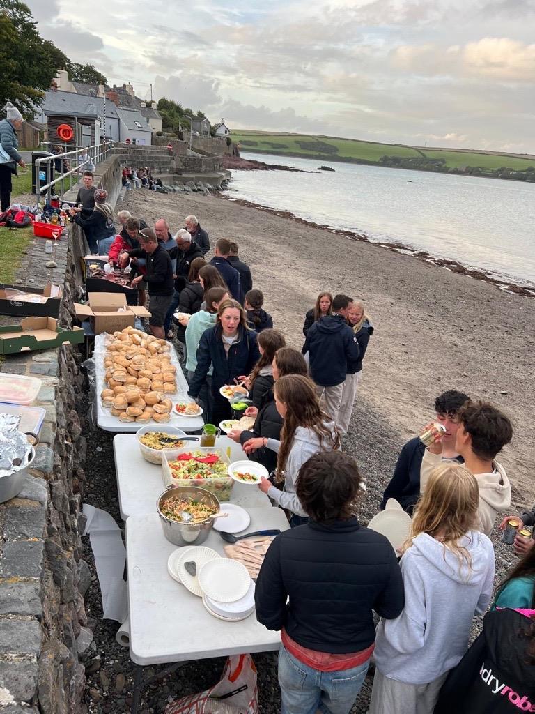 Beach BBQ during the 420 British Nationals at Dale Yacht Club photo copyright Jon Cawthorne taken at Dale Yacht Club and featuring the 420 class