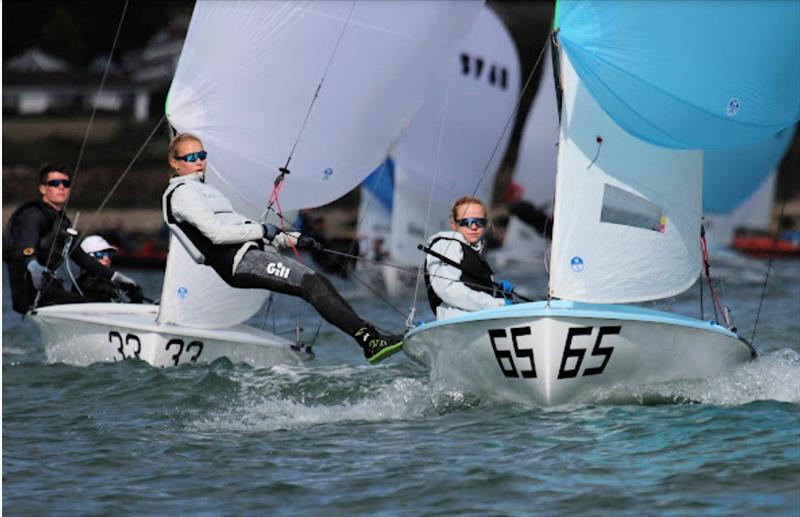 Xtremity 420 Autumn Championship at Warsash photo copyright Jon Cawthorne taken at Warsash Sailing Club and featuring the 420 class