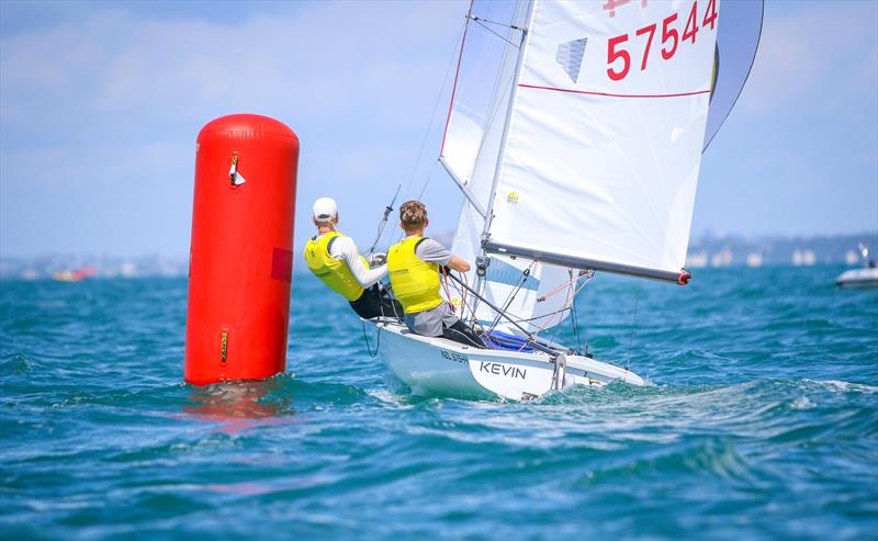 Cam Brown and Oli Stone (57544) - 420 - Day 3 - Oceanbridge Sail Auckland 2025 - March 2, 2025 - photo © Jacob Fewtrell Media