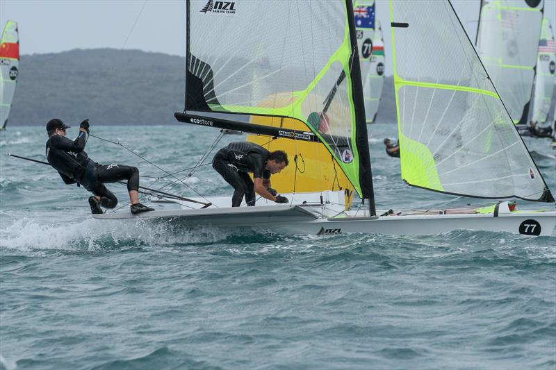 Peter Burling and Blair Tuke - 49er - Hyundai Worlds - Day 2 , December 4, , Auckland NZ - photo © Richard Gladwell / Sail-World.com