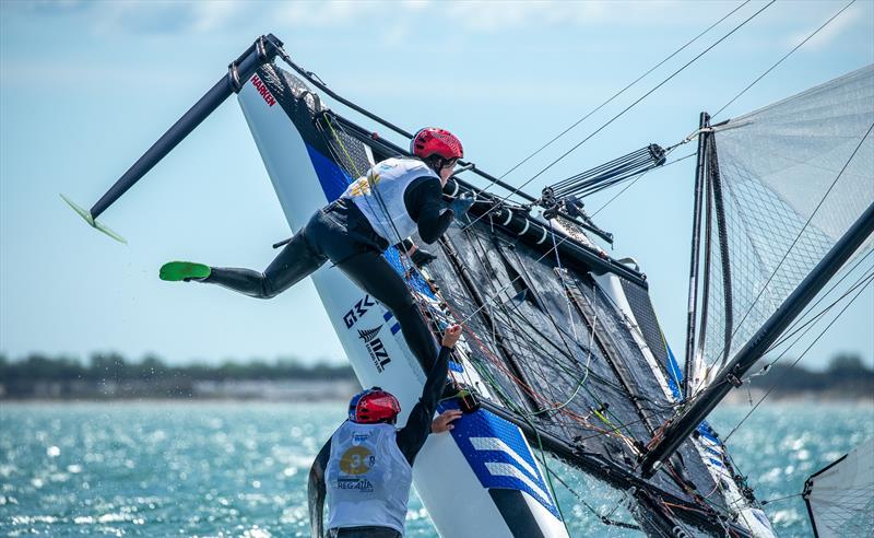 Wilkinson|Dawson (NZL) - Nacra 17 Worlds - La Grande Motte International Regatta 2024 - France - May 2024 photo copyright YCGM / Didier Hillaire taken at  and featuring the 49er class