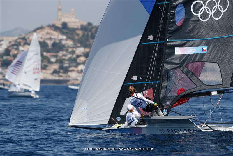 49er - Olympic training - Marseille - Paris2024 Olympic Regatta - July 25, 2024 - photo © Gilles Martin-Raget