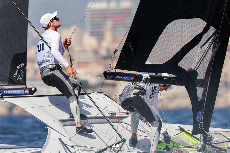 SUI - 49er  - Marseille - Paris2024 Olympic Regatta - July 28, 2024 - photo © World Sailing / Lloyd Images