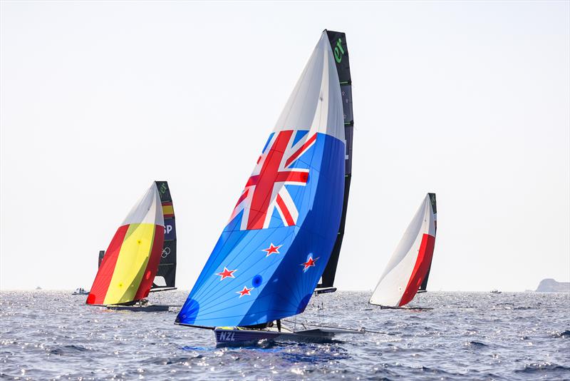 Isaac McHardie and William McKenzie (NZL) lead after the opening day of the Paris 2024 Olympic Regatta - July 28, 2024 - photo © World Sailing / Lloyd Images