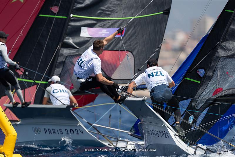 49er  - NZL - Marseille - Paris2024 Olympic Regatta - July 28, 2024 - photo © Gilles Martin-Raget