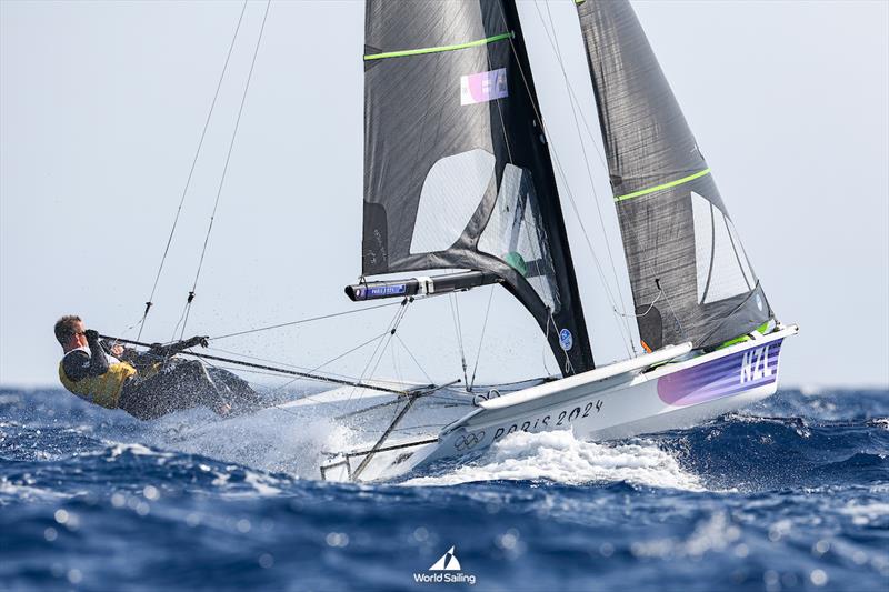 Isaac McHardie/William McKenzie (NZL) - 49er - Marseille - Paris2024 Olympic Regatta - July 30, 2024 photo copyright World Sailing / Sander van der Borch taken at  and featuring the 49er class