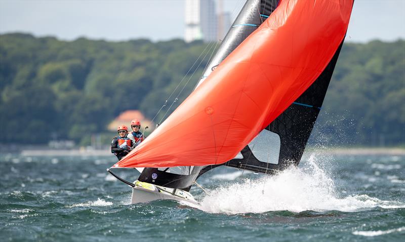 49er FX - Day 4 - European Championships - Aarhus, Denmark - July 2022 - photo © Peter Brogger