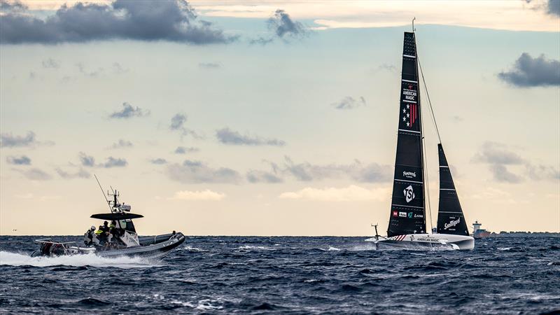 American Magic - AC40 - Day 65 - Barcelona - September 20, 2023 photo copyright Paul Todd/America's Cup taken at Real Club Nautico de Barcelona and featuring the AC40 class