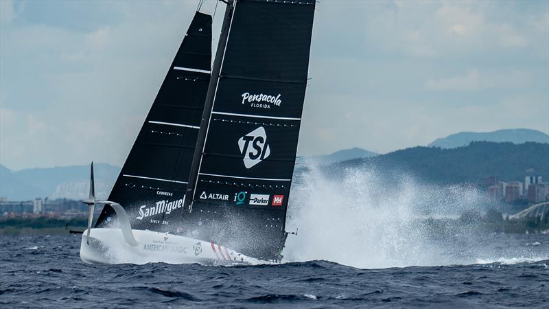 American Magic - AC40 - Day 65 - Barcelona - September 20, 2023 photo copyright Paul Todd/America's Cup taken at Real Club Nautico de Barcelona and featuring the AC40 class