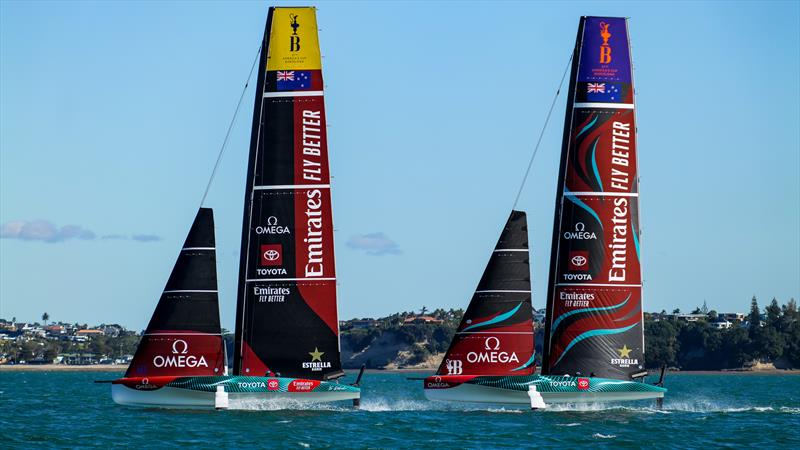 Emirates Team New Zealand - AC40 - Day 75 - May 9, 2024 - Auckland photo copyright Sam Thom/America's Cup taken at Royal New Zealand Yacht Squadron and featuring the AC40 class