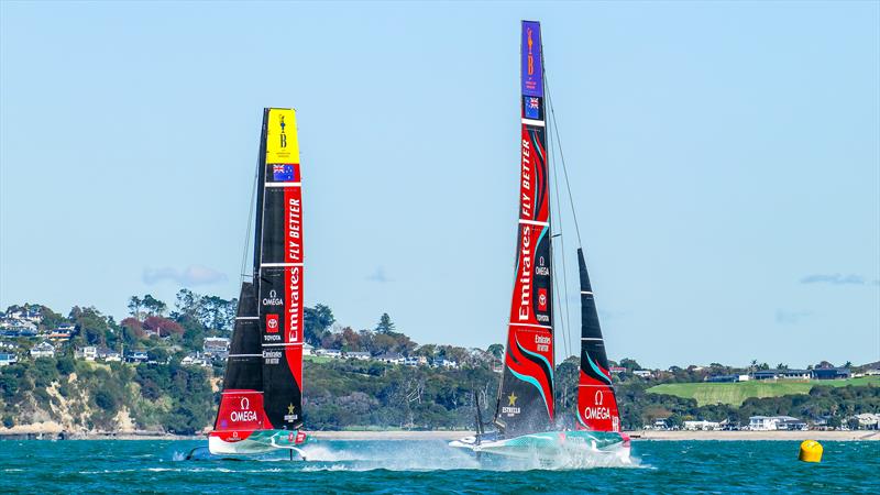 Emirates Team New Zealand - AC40 - Day 75 - May 9, 2024 - Auckland photo copyright Sam Thom/America's Cup taken at Royal New Zealand Yacht Squadron and featuring the AC40 class