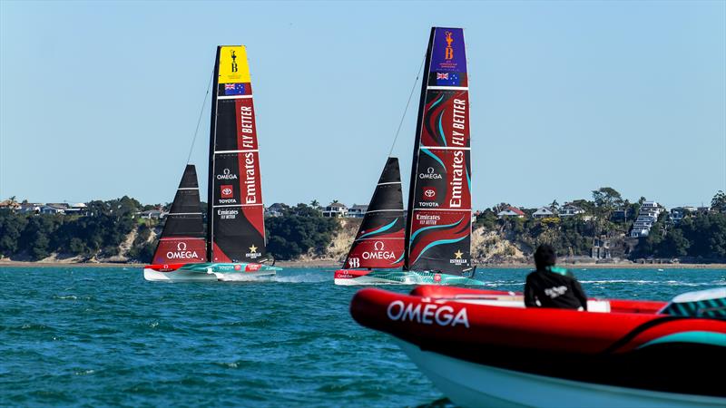 Emirates Team New Zealand - AC40 - Day 75 - May 9, 2024 - Auckland photo copyright Sam Thom/America's Cup taken at Royal New Zealand Yacht Squadron and featuring the AC40 class