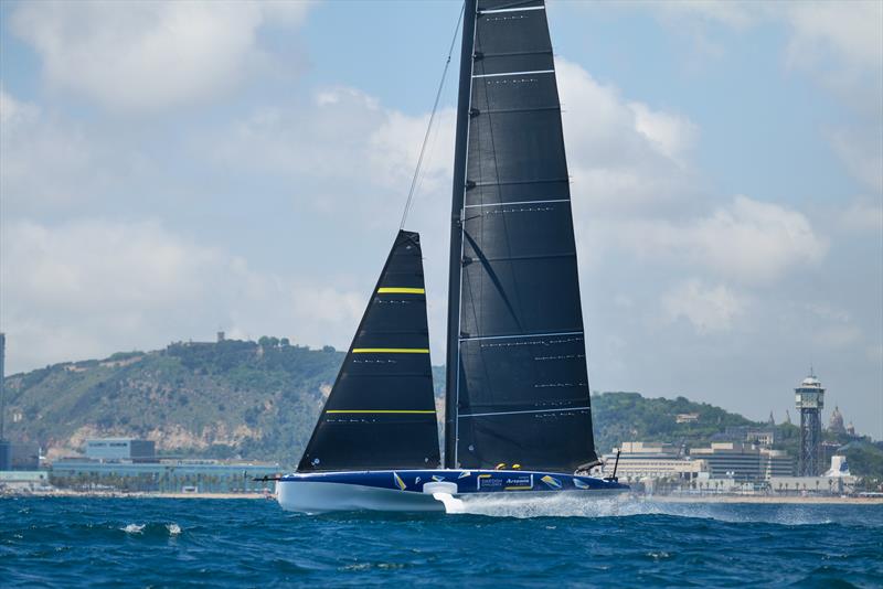 Artemis Racing - (SWE) AC40-  - Day 27 - June 14, 2024 - Barcelona photo copyright Alex Carabi / America's Cup taken at Royal Swedish Yacht Club and featuring the AC40 class