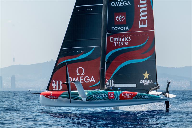 Emirates Team New Zealand Women and Youth teams sail their AC 40 in Barcelona - photo © James Somerset/Emirates Team New Zealand