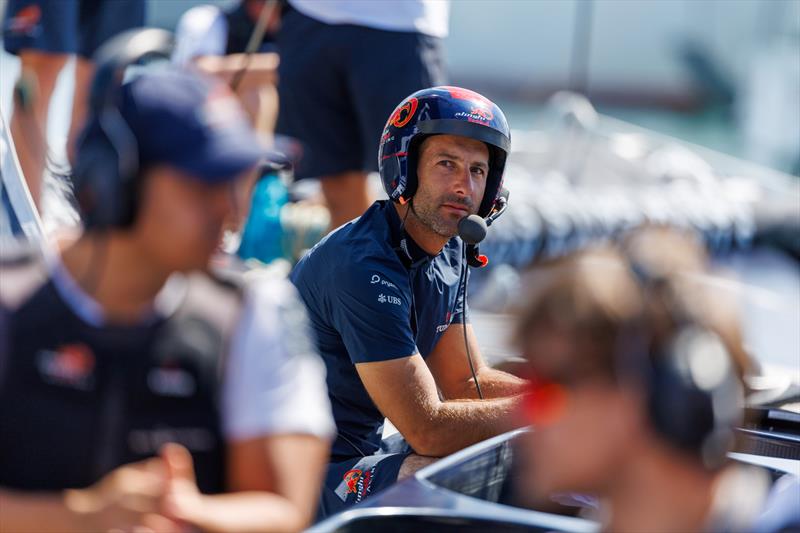 Arnaud Psarofaghis ahead of dock out. Louis Vuitton Cup Semi Finals Day 3 in Barcelona, Spain - photo © Alinghi Red Bull Racing / Samo Vidic