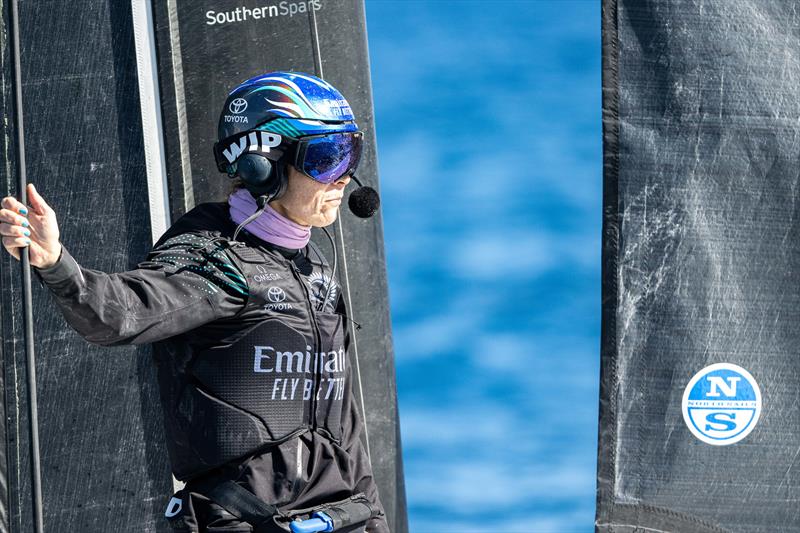 I that Jo Aleh? - Emirates Team NZ  - Group A - Puig Women's America's Cup -  Group A - October 5, 2024  photo copyright Ricardo Pinto / America's Cup taken at Real Club Nautico de Barcelona and featuring the AC40 class