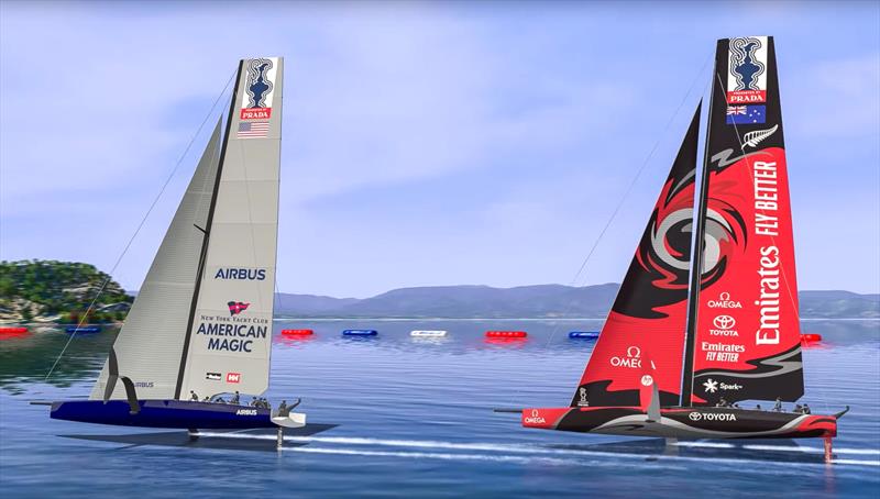 AC75's racing in the America's Cup World Series - Cagliari, Sardinia - photo © America's Cup Media