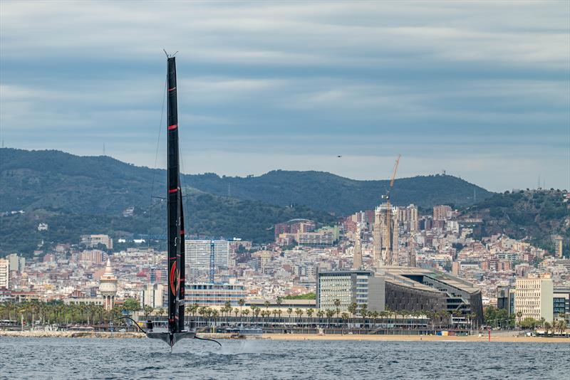 Downwind trim port - Alinghi Red Bull Racing - AC75 - Day 17 - May 15, 2024 - Barcelona - photo © Paul Todd/America's Cup