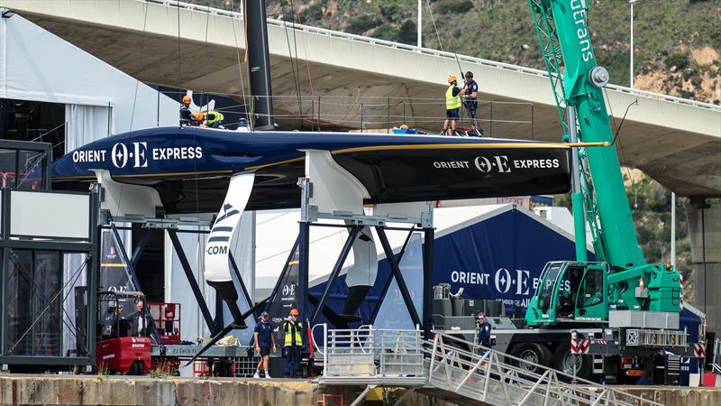 Orient Express - AC75 - Day 0 - May 25, 2024 - Barcelona - photo © Alex Carabi / America's Cup