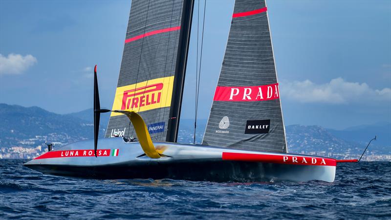 Luna Rossa - AC75 - Day 21 - June 4, 2024 - Barcelona photo copyright Alex Carabi / America's Cup taken at Circolo della Vela Sicilia and featuring the AC75 class