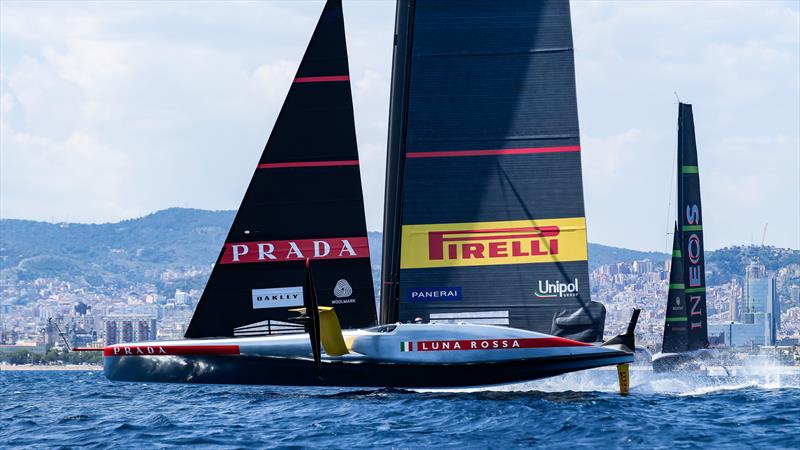 Luna Rossa - AC75 - Day 21 - June 4, 2024 - Barcelona photo copyright Ugo Fonolla / America's Cup taken at Circolo della Vela Sicilia and featuring the AC75 class