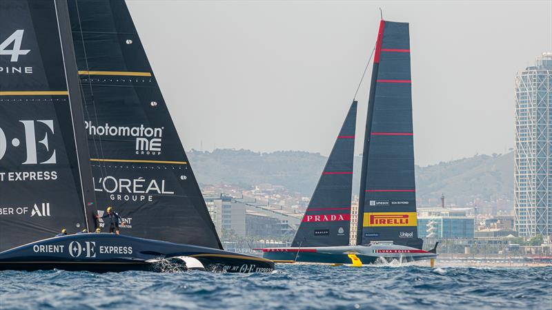 Orient Express - AC75 - Day 6 - June 7, 2024 - Barcelona photo copyright Job Vermeulen / America's Cup taken at Yacht Club de France and featuring the AC75 class