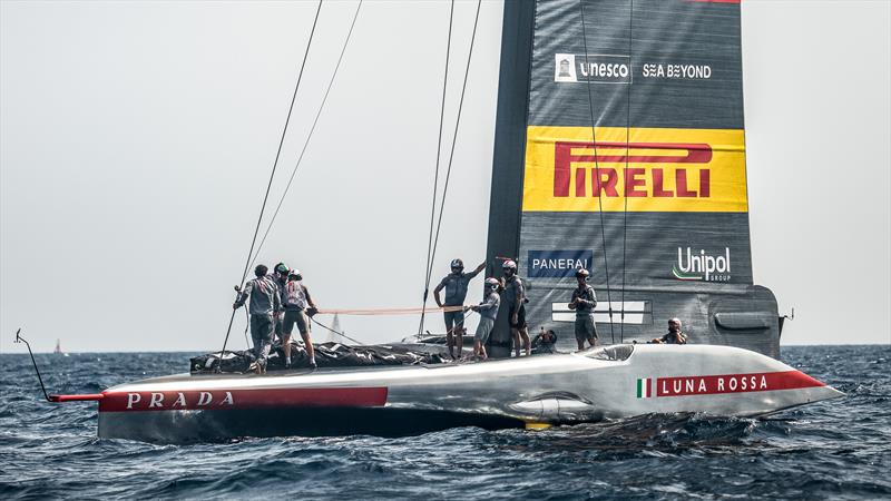 Luna Rossa - AC75 - Day 23 - June 7, 2024 - Barcelona photo copyright Alex Carabi / America's Cup taken at Circolo della Vela Sicilia and featuring the AC75 class