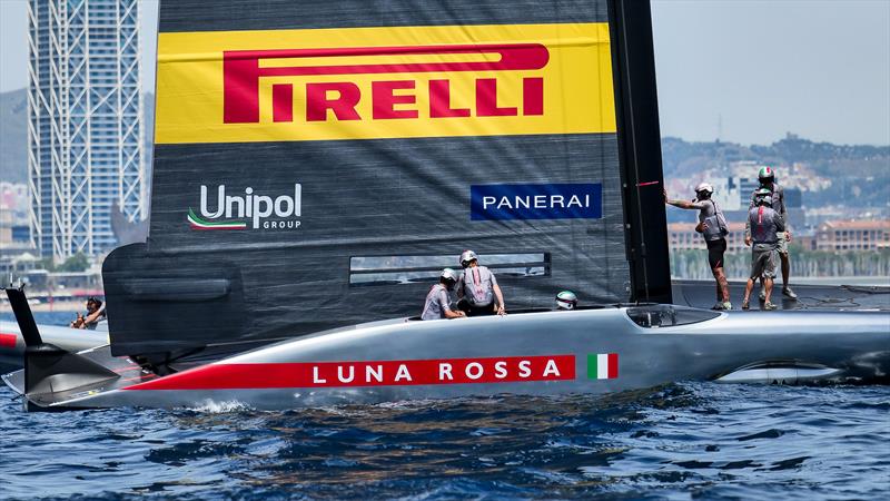 Luna Rossa - AC75 - Day 23 - June 7, 2024 - Barcelona photo copyright Alex Carabi / America's Cup taken at Circolo della Vela Sicilia and featuring the AC75 class