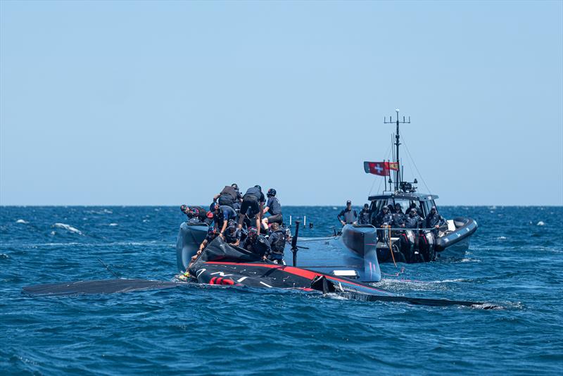 Alinghi Red Bull Racing - AC75 - Day 30 - June 13, 2024 - Barcelona photo copyright Ivo Rovira / America's Cup taken at Société Nautique de Genève and featuring the AC75 class