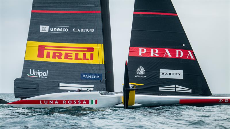 Luna Rossa - AC75 - Day 27 - June 14, 2024 - Barcelona photo copyright Alex Carabi / America's Cup taken at Circolo della Vela Sicilia and featuring the AC75 class