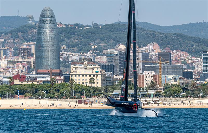 Alinghi Red Bull Racing - AC75 - Day 31 - June 17, 2024 - Barcelona - photo © Ivo Rovira / America's Cup