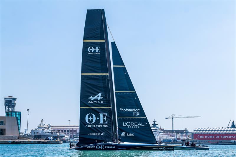 Orient Express Racing Team - AC75 - Day 26 - June 17, 2024 - Barcelona photo copyright Job Vermeulen / America's Cup taken at Yacht Club de France and featuring the AC75 class