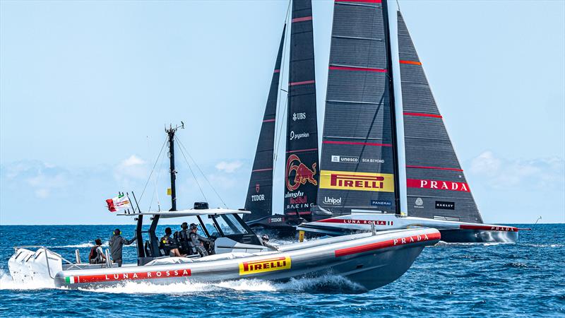 American Magic,  Luna Rossa  - Day 34 - AC75 - June 22, 2024 - Barcelona - photo © Ivo Rovira / America's Cup