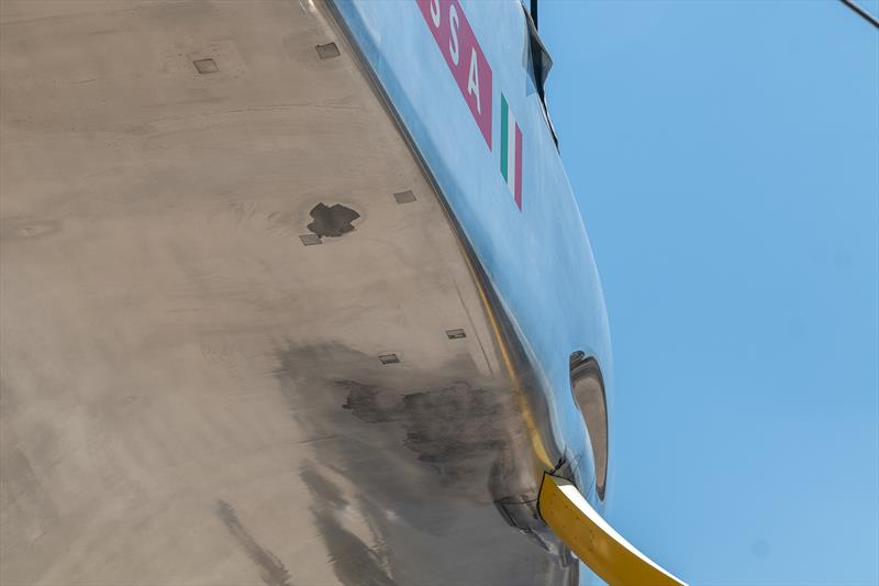 Underbody repairs? Luna Rossa - AC75 - Day 32 - June 22, 2024 - Barcelona photo copyright Job Vermeulen / America's Cup taken at Circolo della Vela Sicilia and featuring the AC75 class