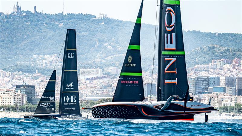 INEOS Britannia - AC75 - Day 27 - June 18, 2024 - Barcelona photo copyright Paul Todd / America's Cup taken at Royal Yacht Squadron and featuring the AC75 class