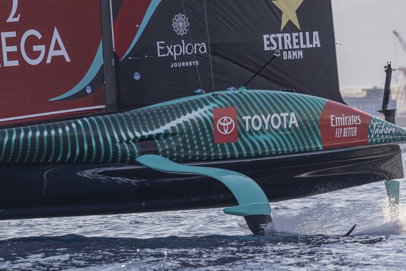 Emirates Team NZ - AC75 - July 9, 2024 - Barcelona photo copyright Job Vermeulen / America's Cup taken at Royal New Zealand Yacht Squadron and featuring the AC75 class