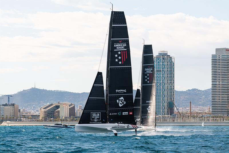 American Magic - AC75 - June, 2024 - Barcelona photo copyright Ugo Fonolla / America's Cup taken at New York Yacht Club and featuring the AC75 class