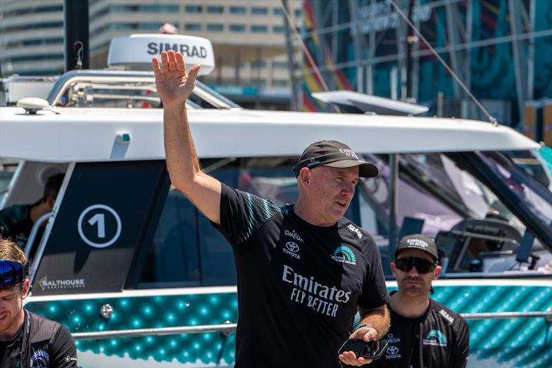 Ray Davies - Emirates Team New Zealand - AC75 - June 29  , 2024 - Barcelona photo copyright Hamish Hooper taken at Royal New Zealand Yacht Squadron and featuring the AC75 class