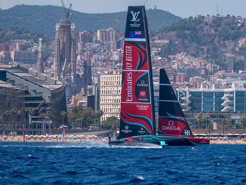 Emirates Team New Zealand - AC75 - July 18  , 2024 - Barcelona - photo © James Somerset/ Emirates Team NZ